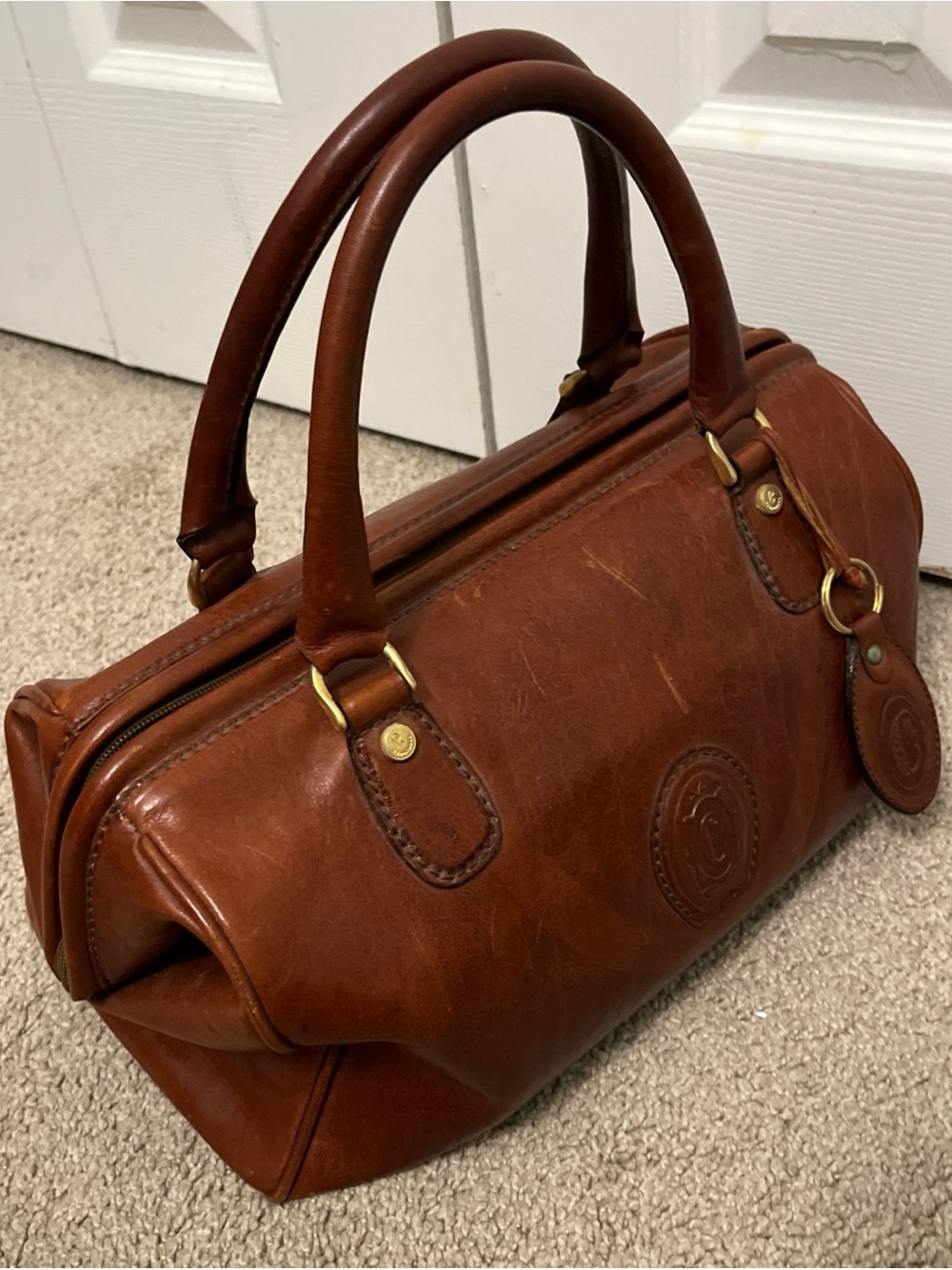 Ceancarel vintage Brown Leather bag - Picture 8 of 13